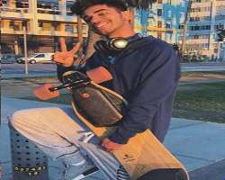 Rashid also enjoys skateboarding in his free time.